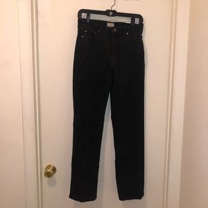 black Levis straight jeans